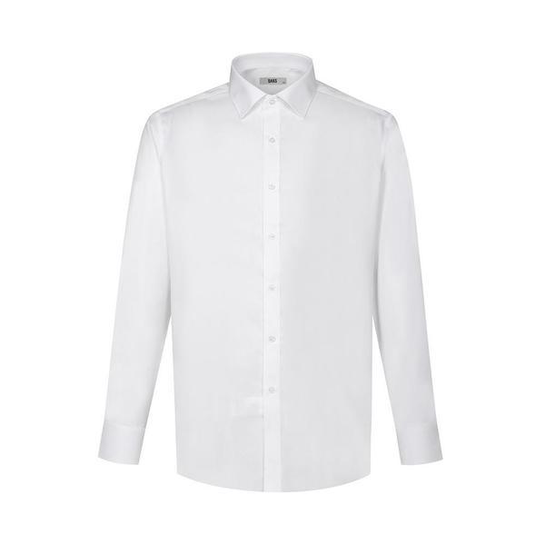 綿混紡ソリッドドレスシャツ レギュラーフィット__DLA1SHDL102A1