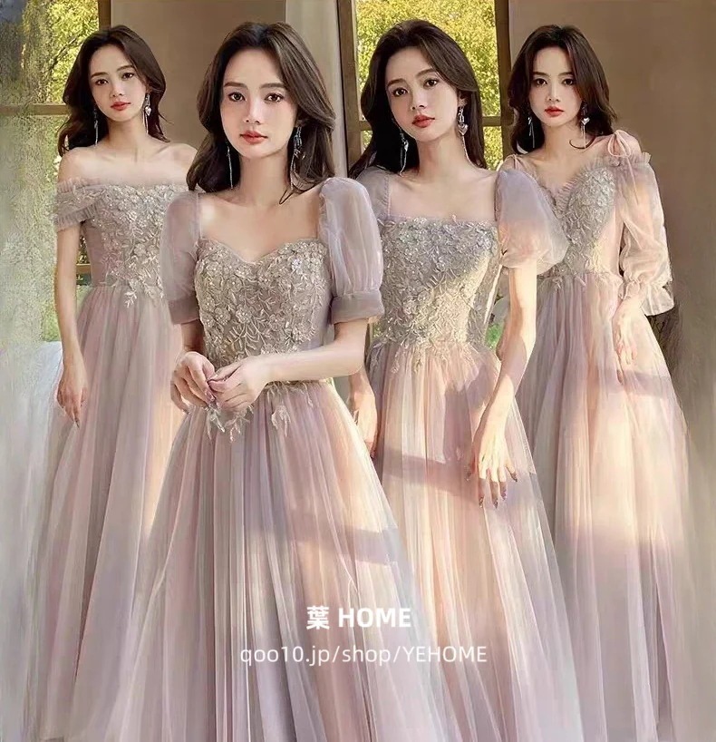 パーティードレス カラー ウエディングドレス 二次会 結婚式ドレス 安い 花嫁 フォトウエディング ビーチフォト 前撮り 後撮り 披露宴 激安