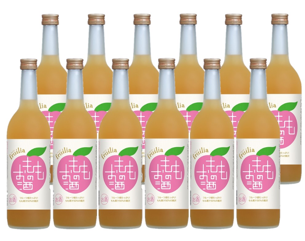 【送料無料】國盛 果実のお酒 フルリア もものお酒 720ml2ケース/12本【北海道沖縄県東北四国九州地方は必ず送料がかかります】