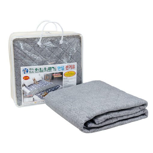 韓日医療器 フリーボルト 電気敷布団 電気カーペット 110v 220v 兼用 (シングル/ダブル) グレー サンド キャンプ用 旅行用