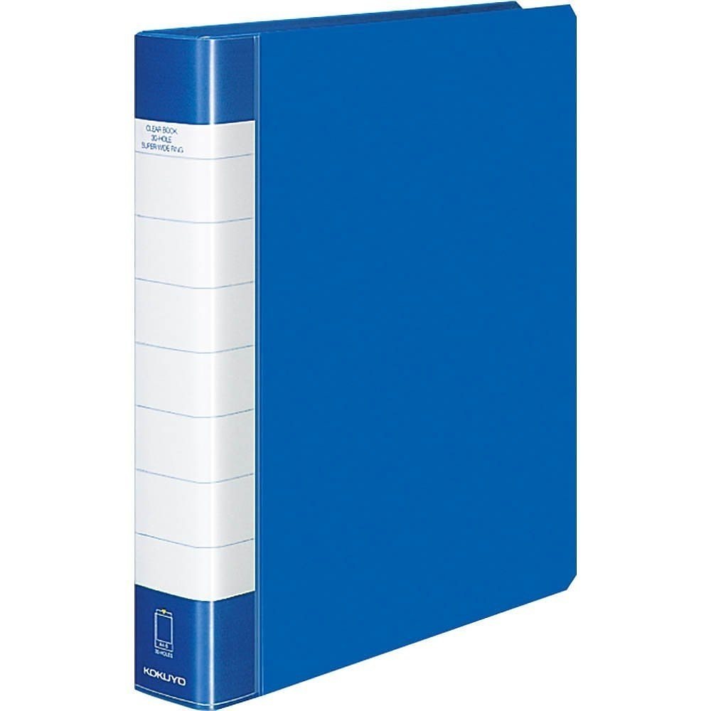 （まとめ買い）クリヤーブック タフボディ 替紙式 A4縦 30穴 32mm 50枚ポケット 青 ラ-J740B [x3]