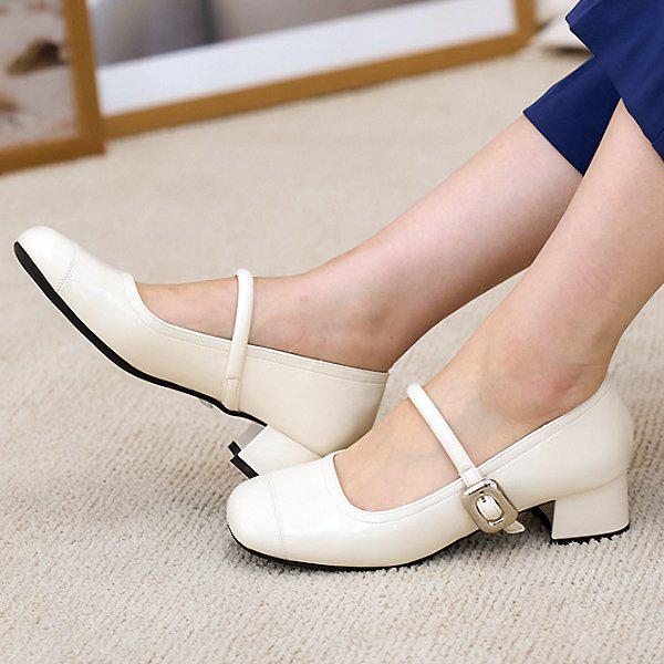 シューズ メリージェーン 女性 レディース 靴 フォーマル ローファー ミドル パンプス 5.5cm sjly 209_P406035795