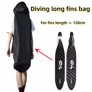 ダイビング用フィン付きバックパック,ダイビング用多機能ナイロンバッグ,厚さ122x38cm,ダイビング用