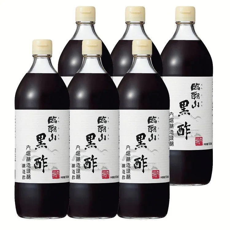 【人気商品】6本内堀醸造 臨醐山黒酢 900ml 送料無料 黒酢 臨醐山 内堀 酢 料理 食事 D メガ割 6,024円