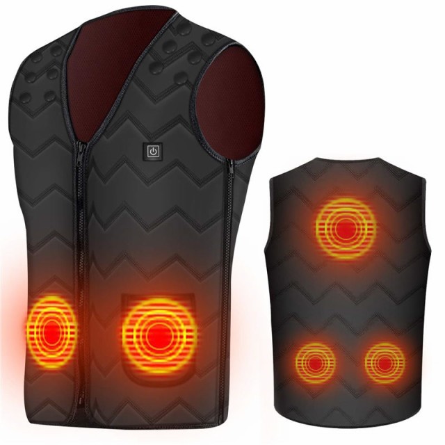電熱 ベスト USB給電式電熱ウェア 加熱ベスト 保温 防寒 加熱服 ホットベスト 男女兼用 3段階