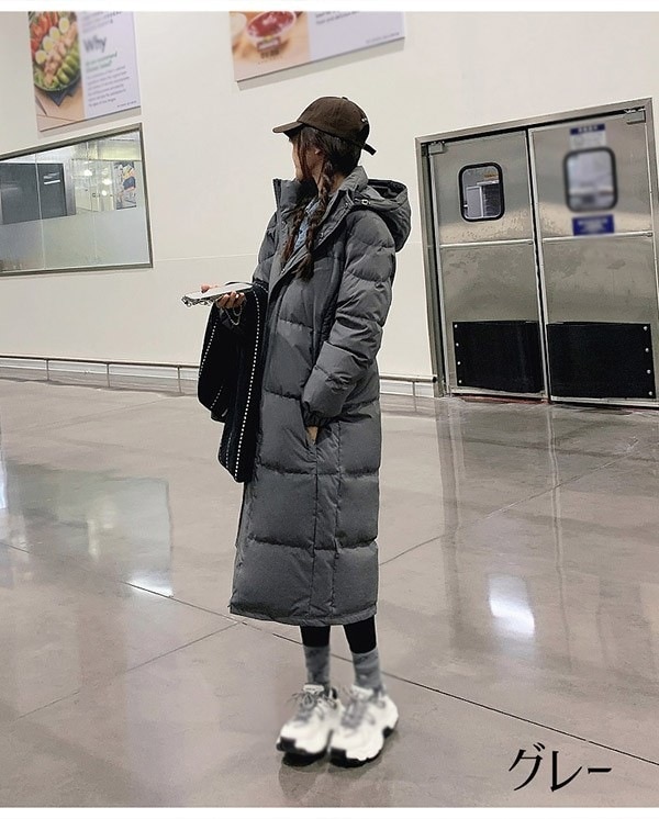 アウターダウンジャケットコートS ダウンジャケット ベンチコート ダウンコート L 冬服 きれいめ 着やせ ブラック Aライン 90%ダウン M 厚手 20代 フード おしゃれ 帽子付き 母親 防