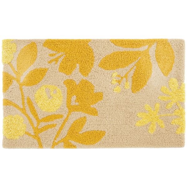 スミノエ デザインライフ ハチマット/玄関マット 約幅45x長さ75cm イエロー