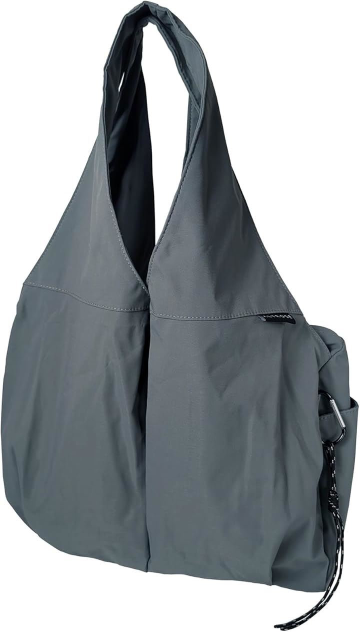 トートバッグ レディース 大容量 a4 軽量 通勤 40代 30代 50代 おしゃれ 大きめ ファスナー ナイロン チャック付き ポケット多い 肩掛け 可愛い R62(グレー)