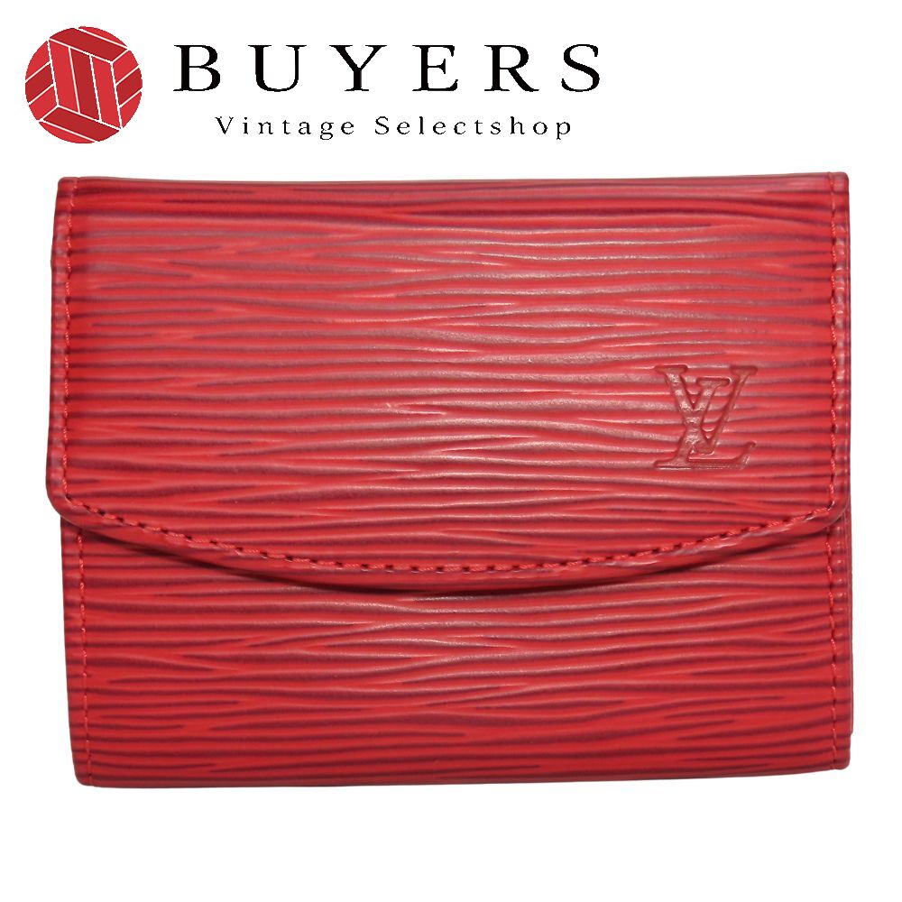 中古 コインケース ポルトモネサーンプル M63417 エピレザー レッド ゴールド金具 小銭入れ 小物 レディース 女性 10,868円