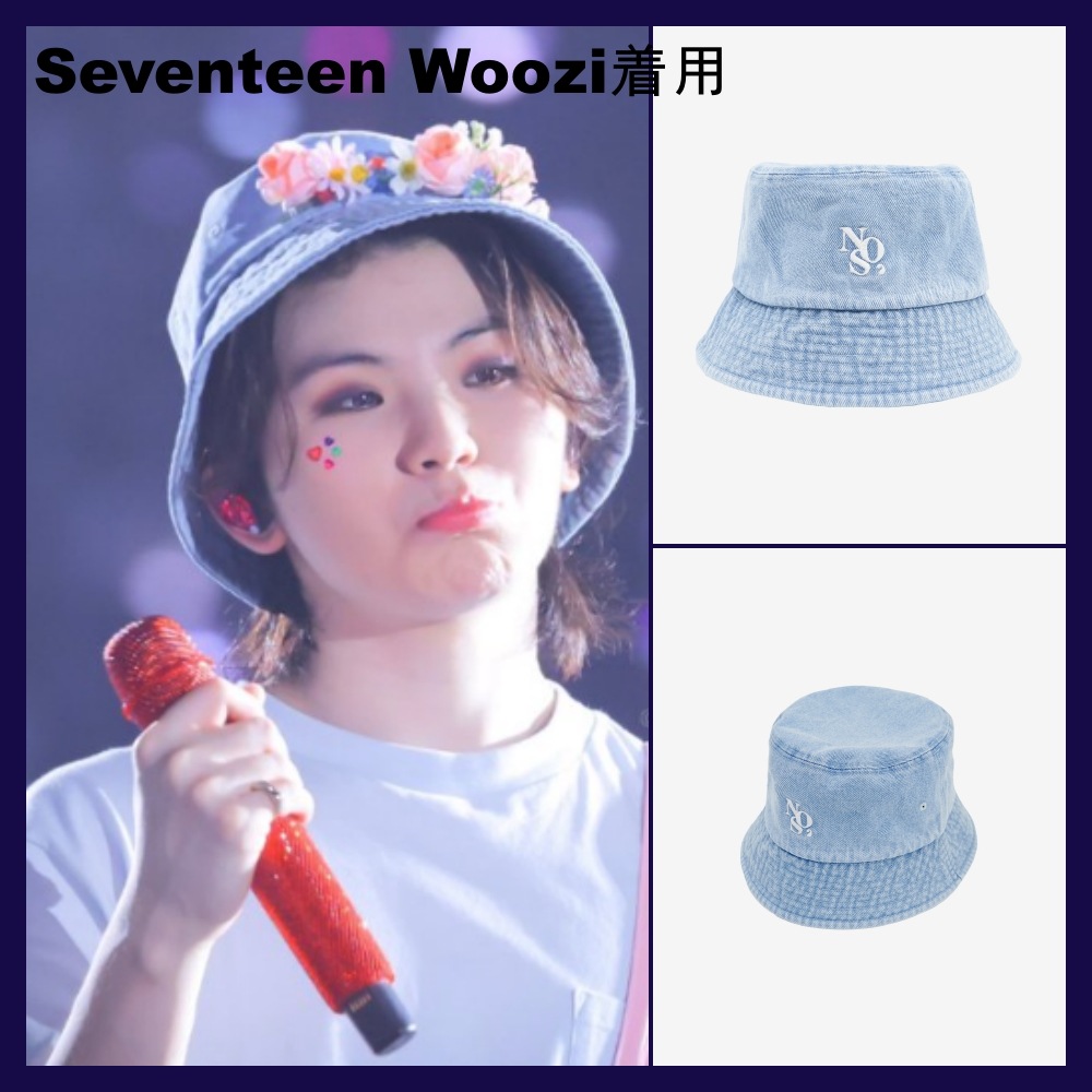 【NOS7】 Seventeen Woozi着用 DENIM BUCKET HAT