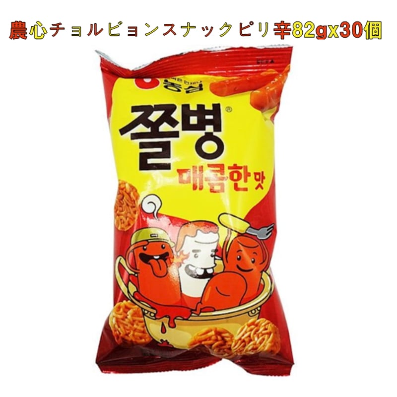 農心チョルビョンスナックピリ辛82gx30個 Korean snack candy