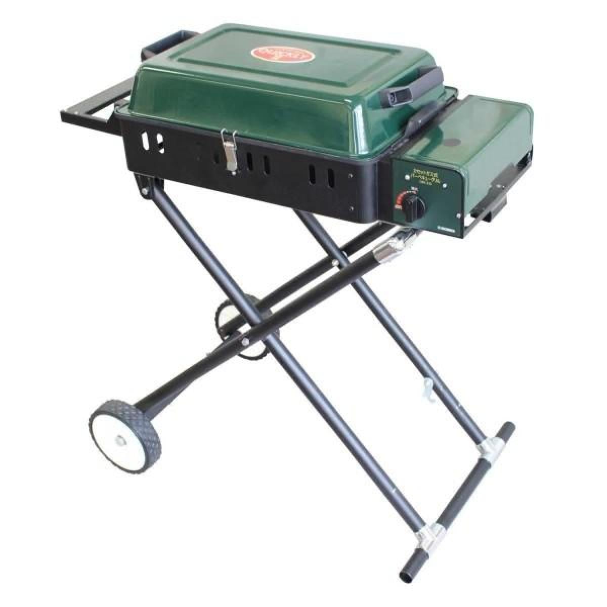 ニチネン カセットガス式BBQグリル QUICKLY(クイックリー)II CBS-333 組立式 タイヤ付き バーベキュー 焼肉 後片づけ楽々 【沖縄・離島不可】