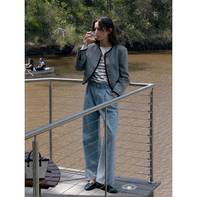 FOXEY Aライン　ワンピース ブロニューグリーン　ブルー　38 フォクシー FOXEY Aライン ワンピース ブロニューグリーン ブルー 38