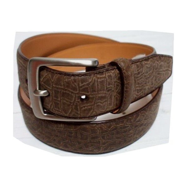 トラファルガー 本革製 レザーベルト 型押し ブラウン TRAFALGAR TF4-007 8,408円