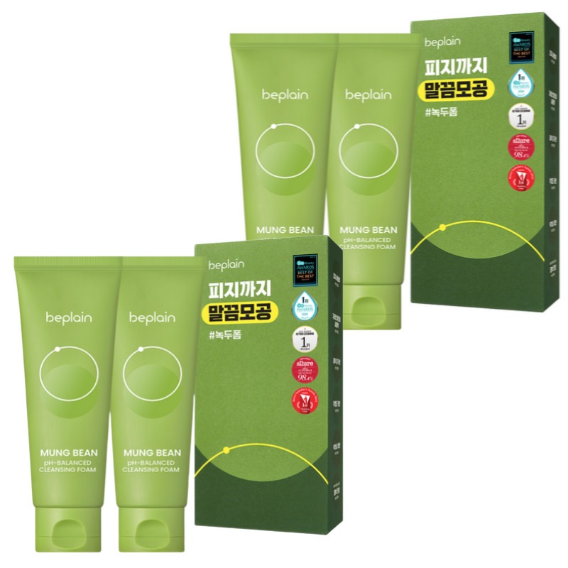 緑豆 弱酸性クレンジングフォーム,80ml,4個