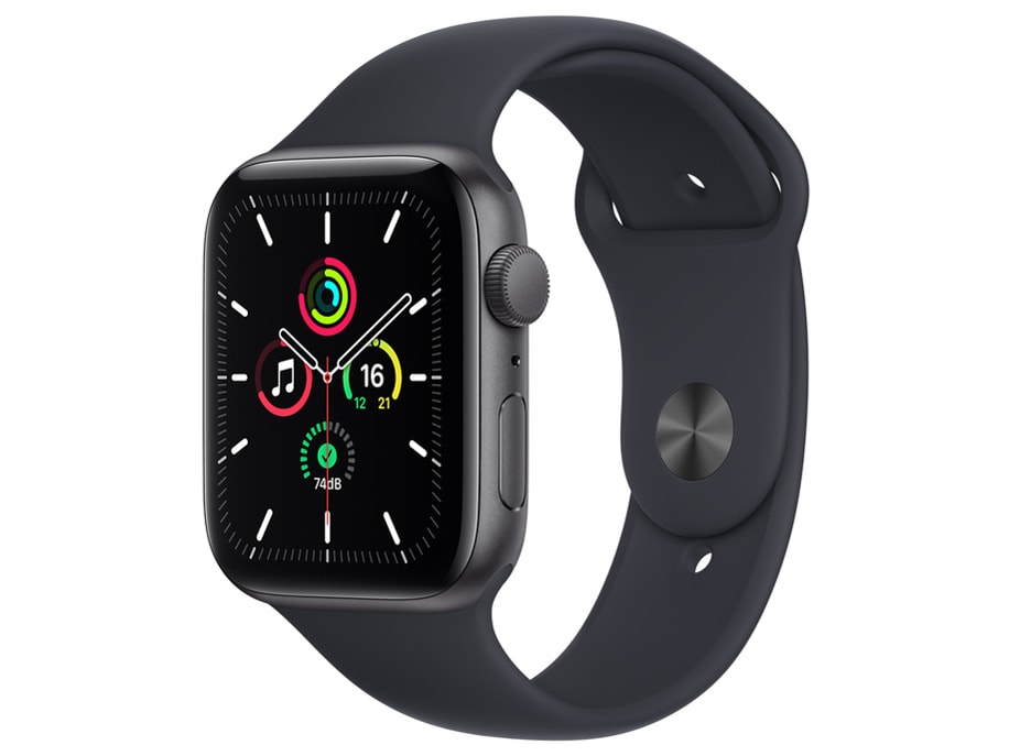 Apple Watch SE 44mm MKQ63J/A スペースグレイアルミニウムケース／ミッドナイトスポーツバンド GPSモデル