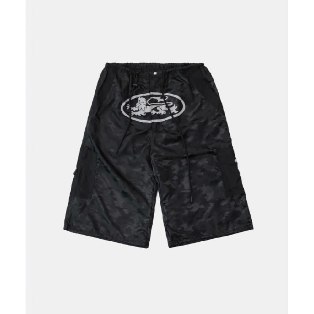 BADBLOOD Mystic Nylon Reflective Bermuda Cargo Pants Bla 14,383円