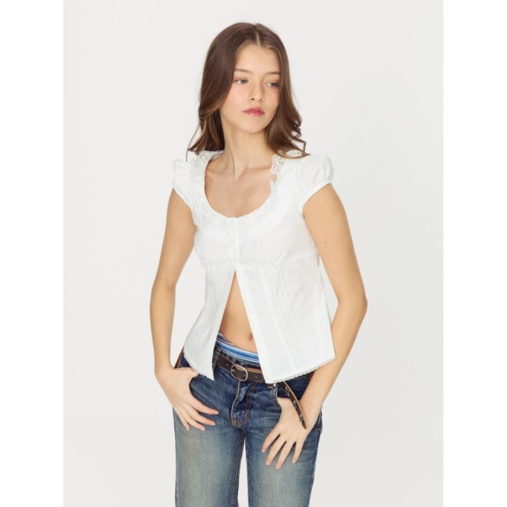 GLOWNY SUGAR PUFF BLOUSE 2 Colors GY25HSTP001