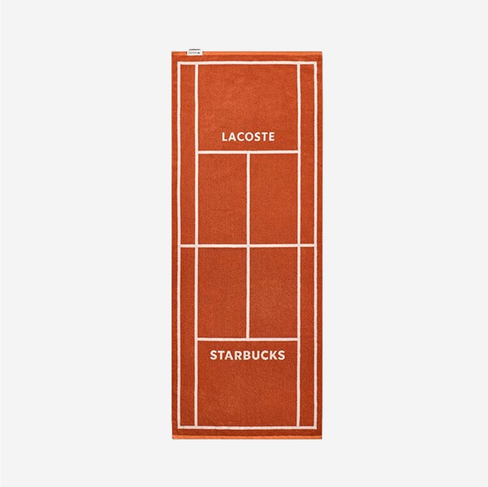 【STARBUCKS】 Starbucks x Lacoste Trent Towel : Terracotta