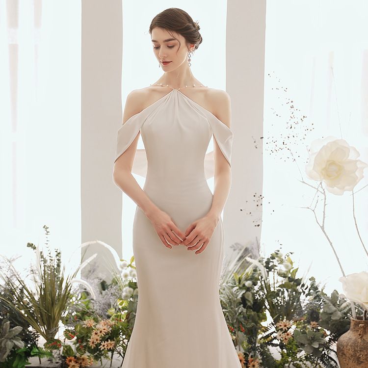 【L.O.V.E】 ウェディングドレス 白 結婚式 花嫁 サイズオーダーメイド可能 成人式 お呼ばれ ウェディング 演奏会 二次会 パーティードレス 前撮り ワンピース ロングドレス メガ割 89