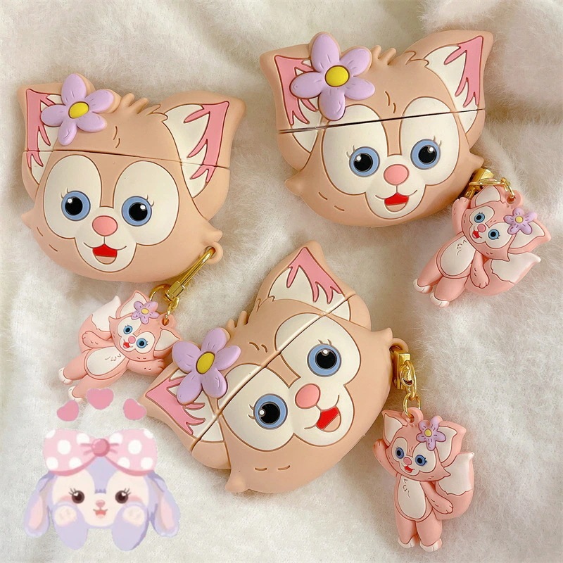 【200点セット】【送料無料】かわいいキャラクターの子狐AirPods pro 123世代対応アップルBluetoothワイヤレスイヤホンカバーシリコン女性