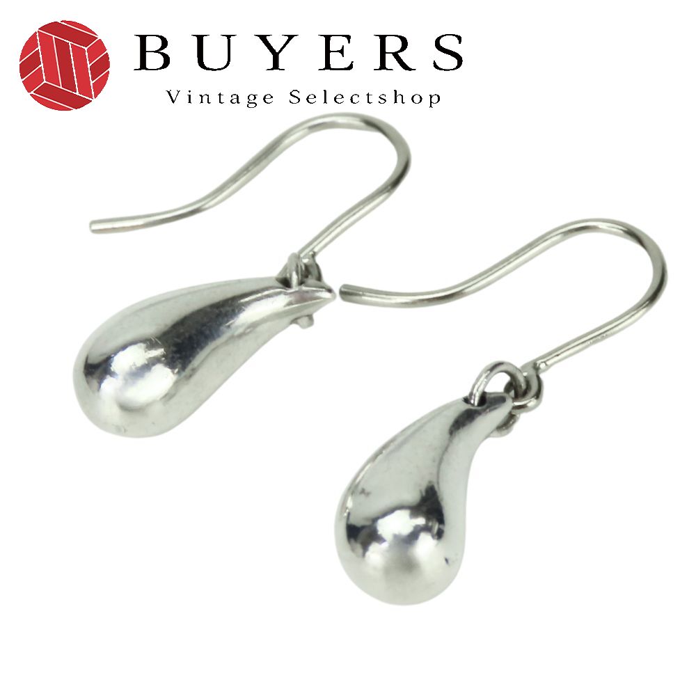 中古 ピアス ティアドロップ フックピアス シルバー925 約4.5g シルバー エルサペレッティ アクセサリー レディース 女性