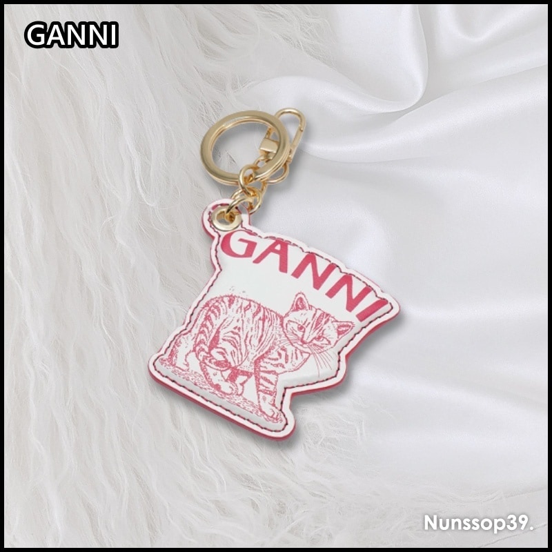 GANNI A5002 135 KITTEN KEYCHAIN キーリング
