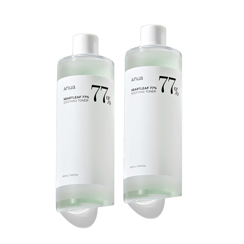 [1+1]アヌア オッズ 77 スージング トナー 500ml トラブル肌 鎮静 大容量拭き取り吸土