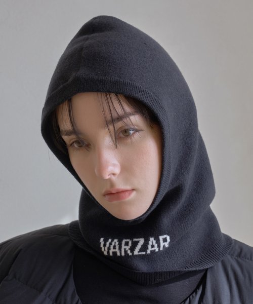 Logo Knit Balaclava Black