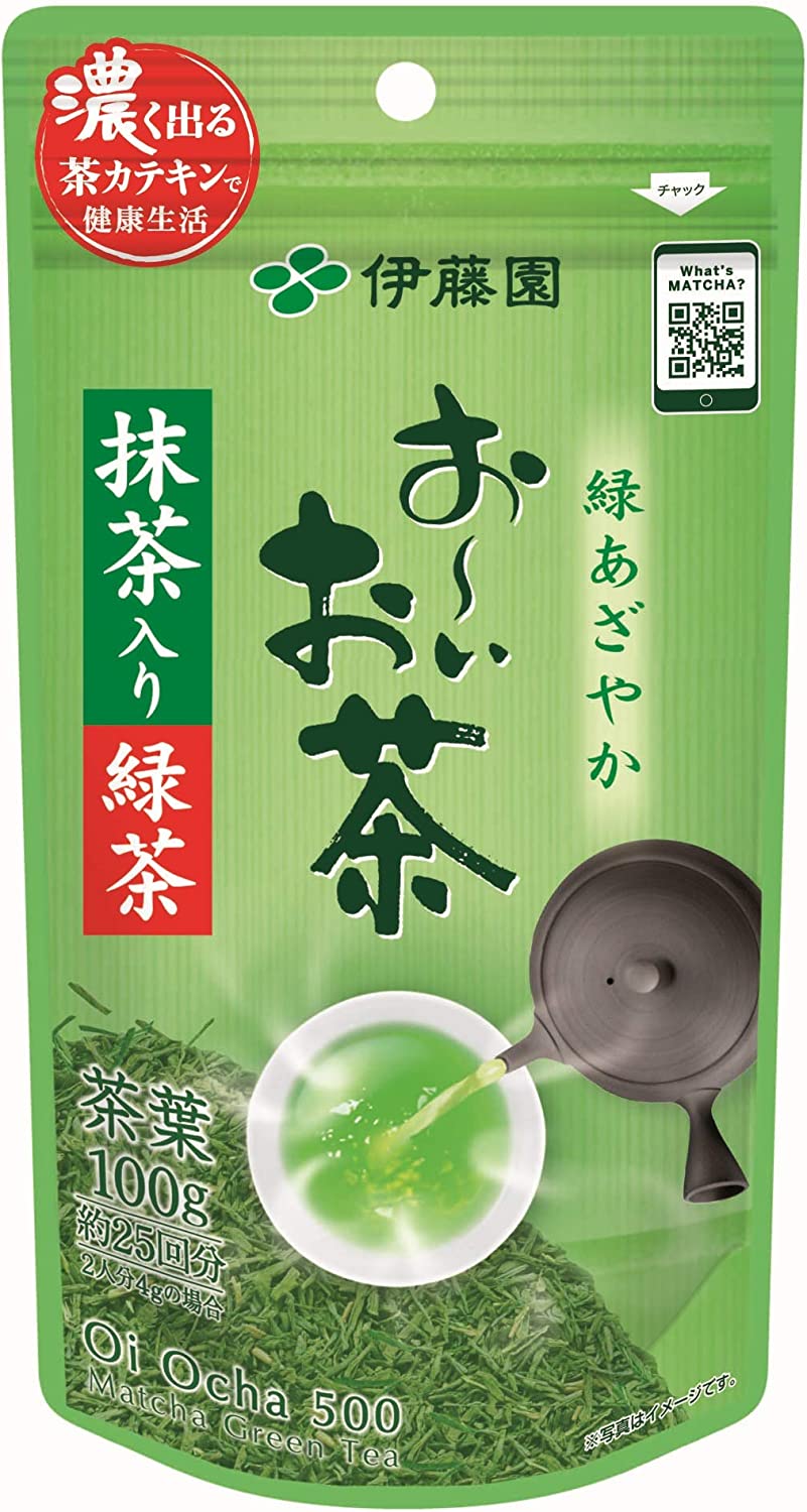 伊藤園 おーいお茶 抹茶入り緑茶500 煎茶 100g10
