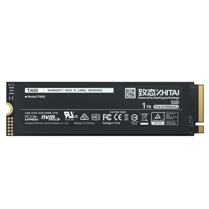 ZHITAI 1TB 内蔵SSD M.2 2280 R:7000MB/s W:6000MB/s PCIe 4.0 NVMe 2.0長江メモリYMTC PS5動作確認済み 海外パッケージ 5年保証