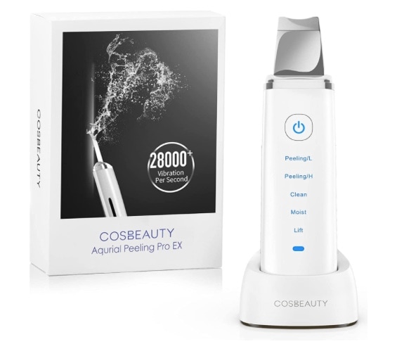 【COSEBEAUTY スキンスクラバー】 4つのモード付き毛穴クレンザー ウォータープルーフ ワイヤレス充電式