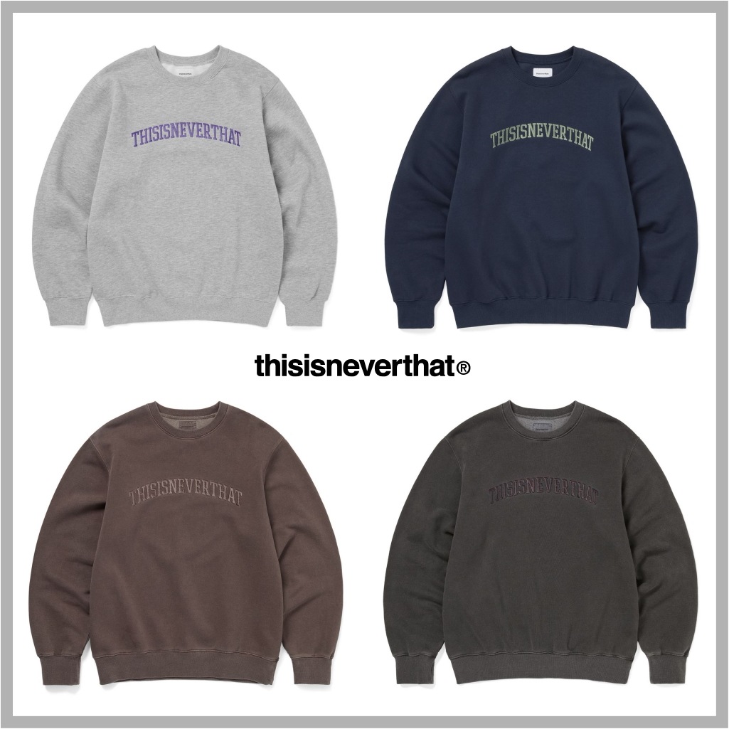 ARCH-LOGO ロゴ 長袖 ラウンドネック トレーナー