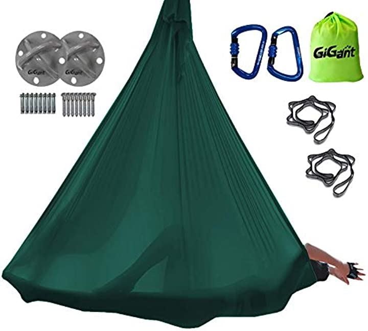 ギグアント 公式 エアリアルヨガ 専用 ハンモック フルセット 5ｍx2.8ｍ 空中 ヨガハンモック