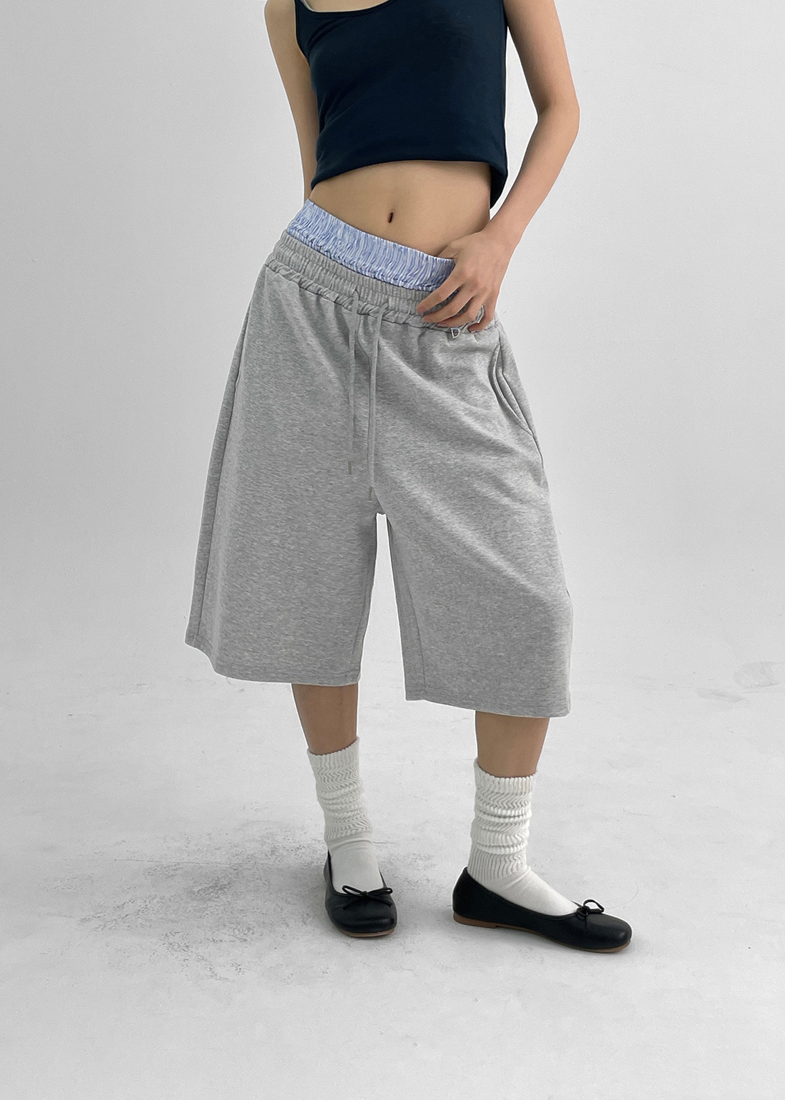 ジェットピンレイヤードバミューダバンディングパンツ