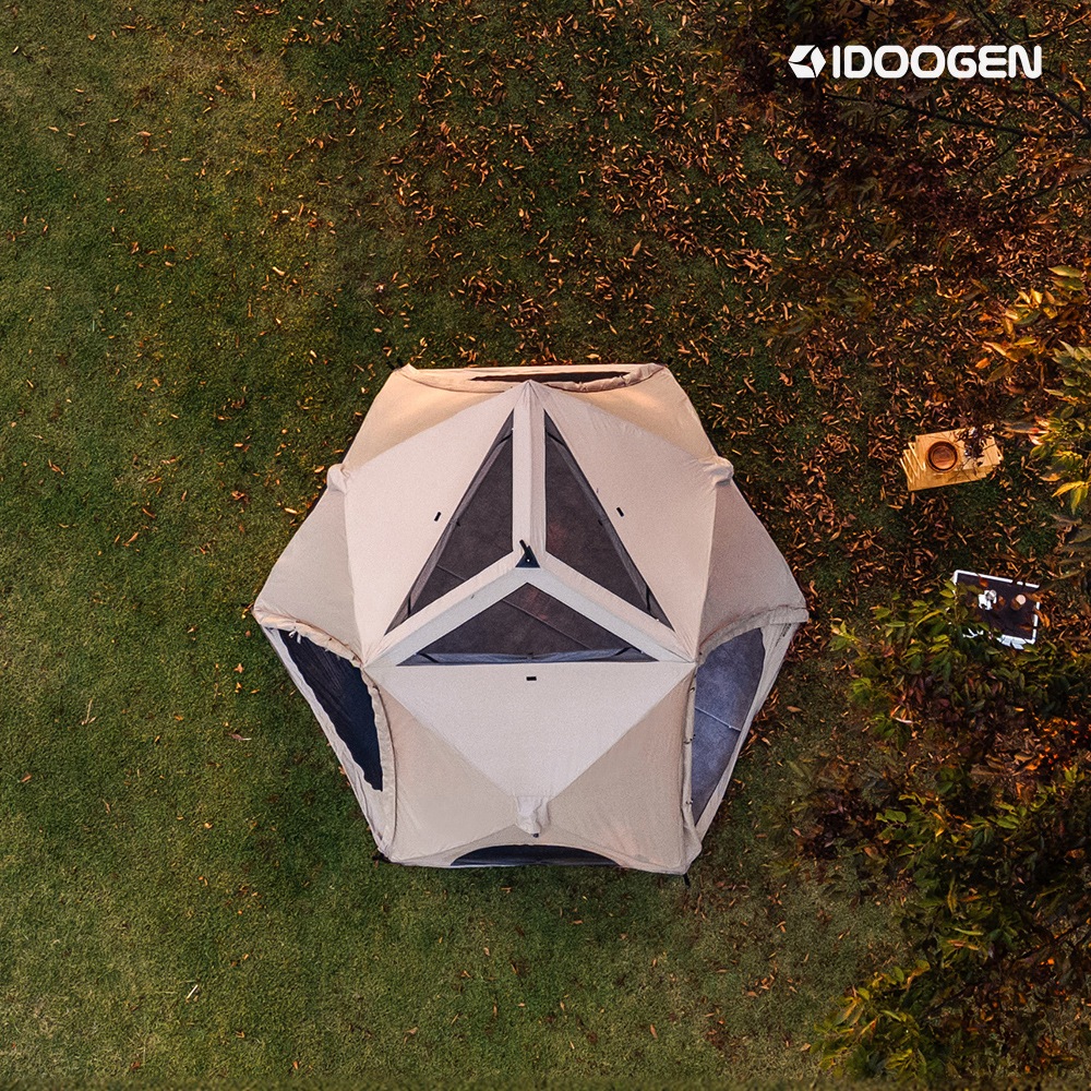 テントVANTAGON ABLE 3 三つの出入口を持つダイス型最新ワンタッチ大型テント