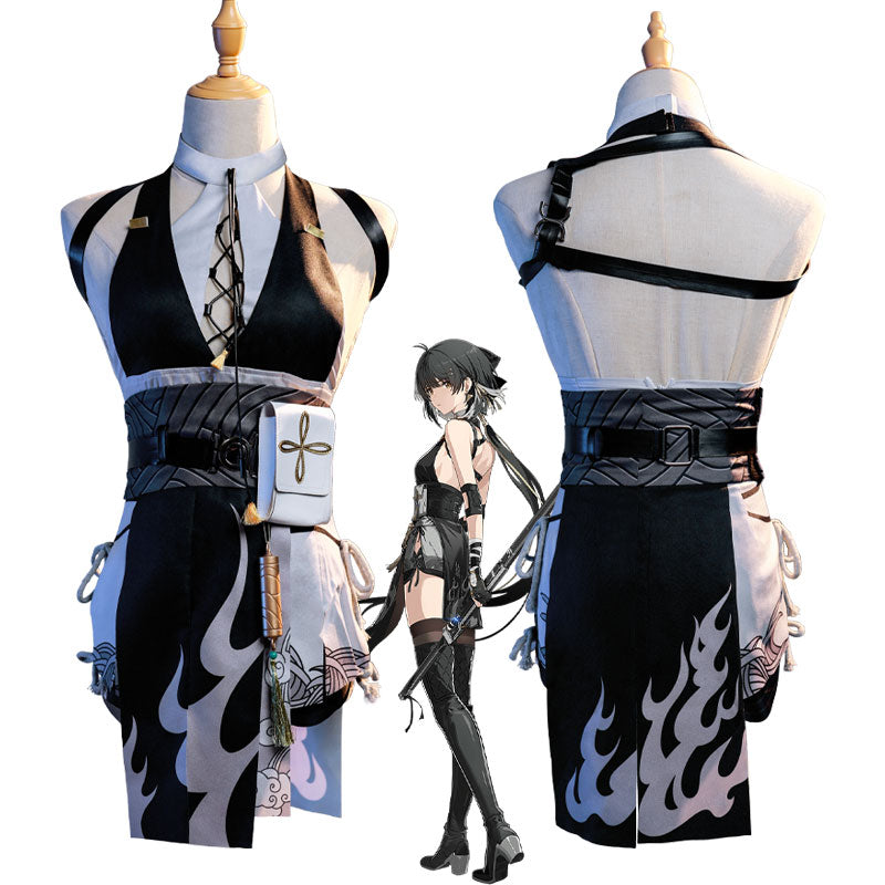 Wuthering Waves-Rover女性のコスプレ衣装,ユニフォーム,イヤリング,帽子,メインキャラクター,ハロウィーンパーティー,小道具