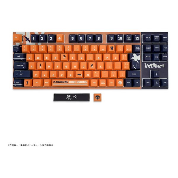 ハイキュー!! × ふもコレ キーボード 烏野高校モデル 豪華セット 日本語配列 VARMILO FC-HQG01A-DX-KRS-SI