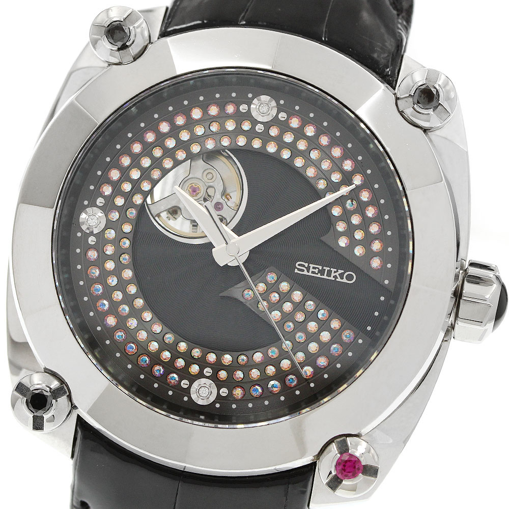 セイコー SEIKO SBLL023 8L38-00J0 ガランテ スワロフスキー文字盤 自動巻き メンズ 箱・保証書付き_958573【中古】