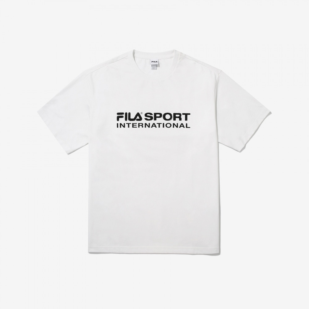 フィラコットンブレンド F.S.I ビッグロゴショートスリーブ Tシャツ_FS2RSG2132X_OWH
