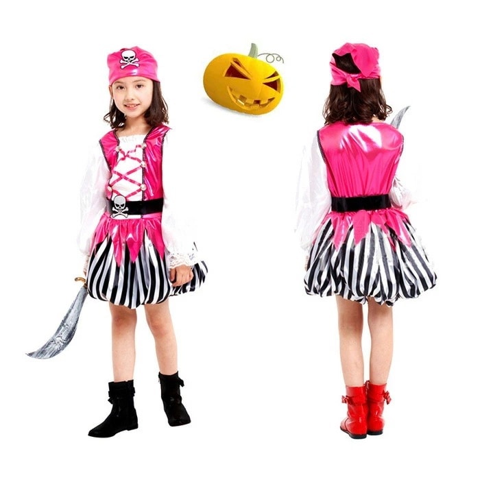 人気商品再入荷ハロウィン 衣装 子供 海賊 コスプレ 子供用 女子 海賊服 コスチューム ハロウィン コスプレ 海賊 キッズ 子ども用 こども キッズ 衣装 仮装 変装