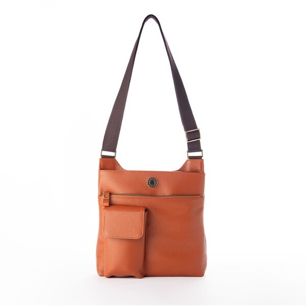 小田清 豊岡工房 スマホが取り出しやすい牛革ショルダーバッグ キャメル 433208