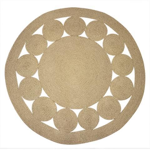 簡単な手作りの草編みの亜黄麻のじゅうたん