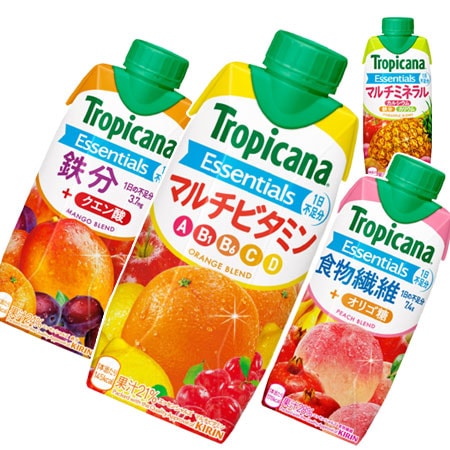 【お買得！】 エッセンシャルズ トロピカーナ 選べる3ケースセット ミックスジュース） フルーツジュース 果実ジュース 36本）（Tropicana （330ml 果実飲料