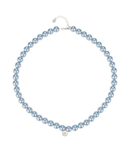 NFF luna pearl necklace blue ルナパールネックレス ブルー シルバー925 韓国アクセサリー 正規品 ネックレス
