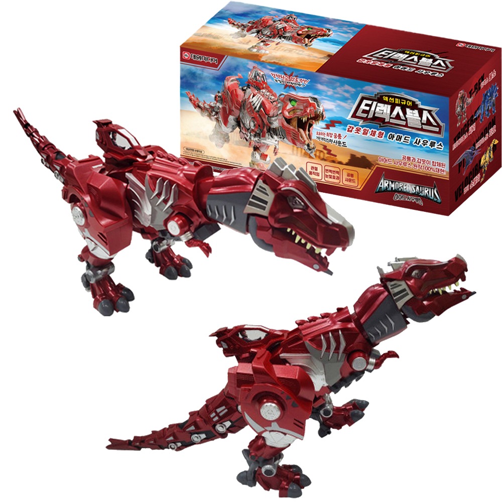 アーマードサウルスティレックスブルスティラノサウルスアクションフィギュア恐竜おもちゃ