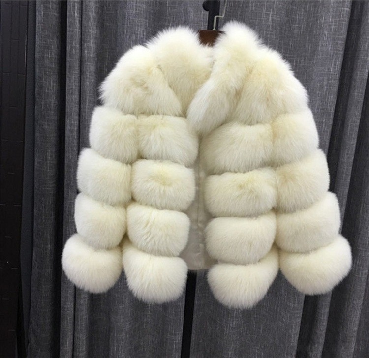 INSスタイル 2021 冬 新品 コート 大人気 イミテーションフォックス 長袖 ラウンドネック