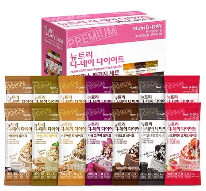 Nutriday Diet Happy Mix Package Set, 350g, 1 set
