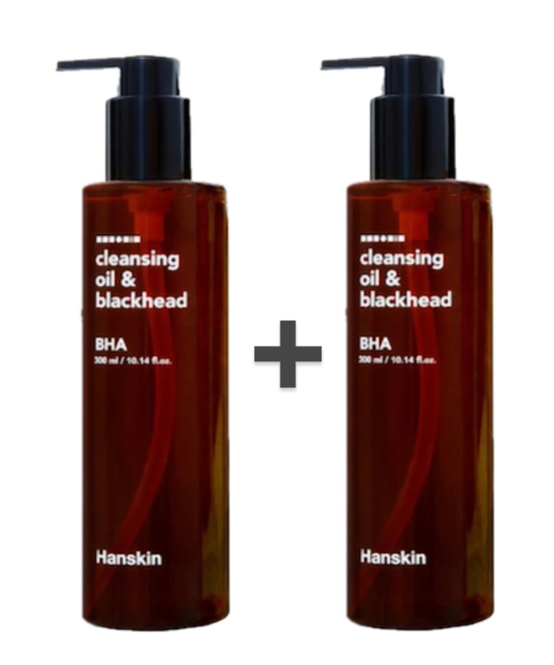 クレンジングオイル&ブラックヘッドBHA, 300ml, 2本
