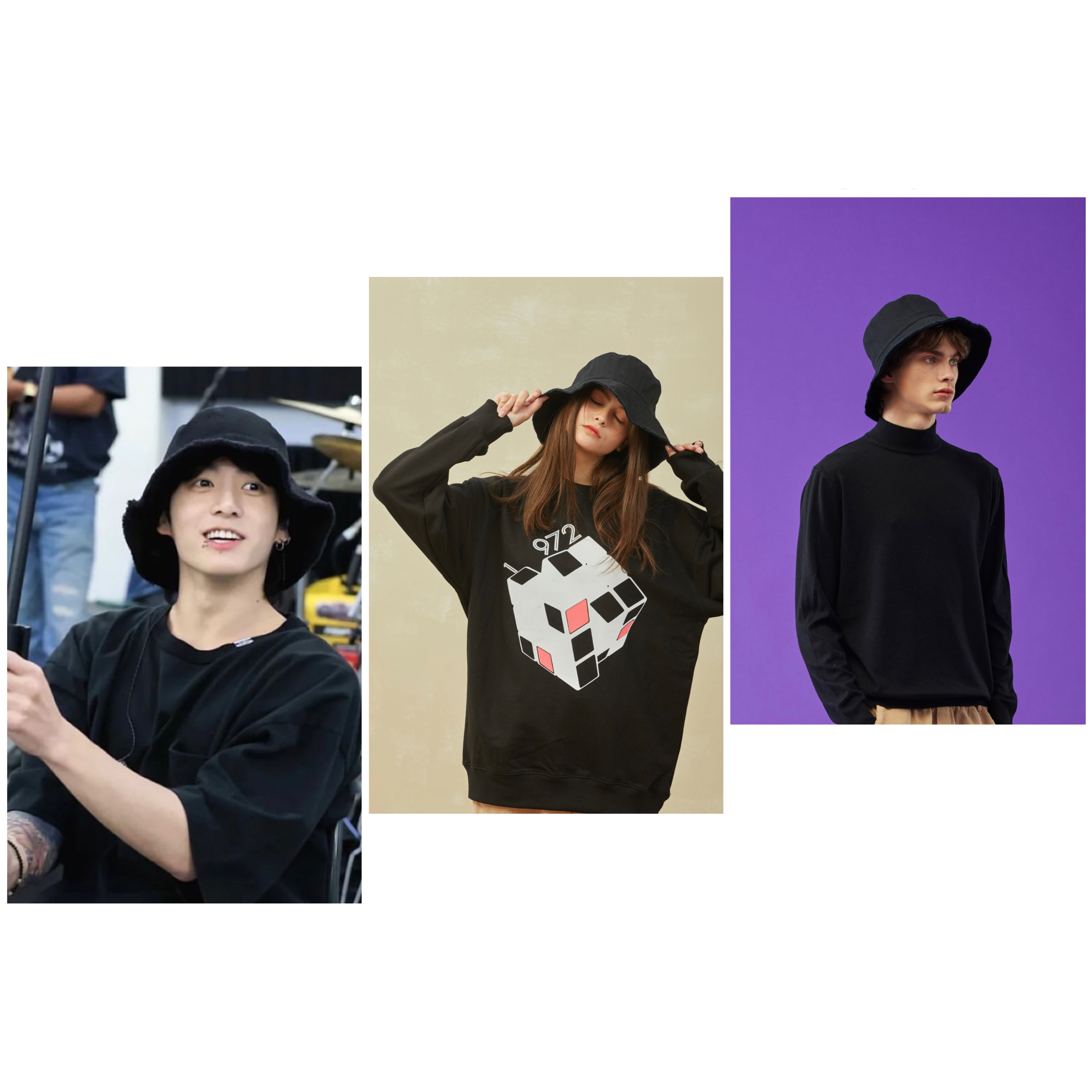 【BTS ジョングク着用】[当店特典付き]Overfit bucket hat ジョングク帽子